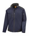 Heren Softshell Jas Result R124X Navy-Black